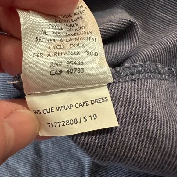 Toad & Co Cue Wrap Cafe Dress Women's SMALL Outdoor Athleisure - Picture 7 of 8